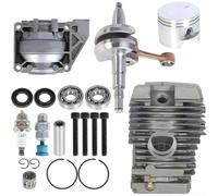 Cylindre de foresterie pour tronçonneuse 46 mm pour MS290 MS390 Réparation | Ajustement parfait pour MS290/MS390, comprend pour les segments de piston, les joints, le kit de rafraîchissement complet du