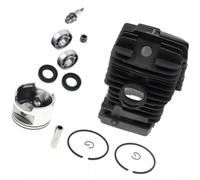 Cylindre de foresterie pour tronçonneuse 46 mm pour MS290 MS390 réparation | Ajustement parfait pour MS290/MS390, comprend pour les segments de piston, les joints, le kit de rafraîchissement complet du