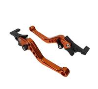 Cylindre de Frein Arrière Double frein à disque réglable, accessoires de Modification de moto, levier de poignée adapté aux Scooters et vélos électriques Frein arrière Maître-Cylindre(Orange)