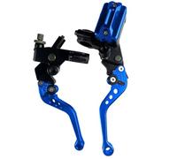 Cylindre de Frein Arrière Réservoir d'embrayage de câble de levier de maître-cylindre de frein de moto universel adapté pour Scooter Sport Dirt Bike(Blue A)
