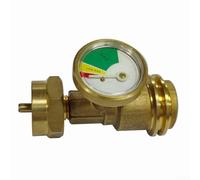 Cylindre de gaz QCC1 avec manomètre pour propane et butane, construction en laiton pour four, chauffage et réchaud de camping, connexion serrée à la main pour usage domestique et extérieur