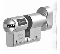 Cylindre de Haute Sécurité LINCE C7 L40+B30 avec Bouton : Triple verrouillage breveté, anti-bumping, anti-casse, résistant aux cambriolages, livré avec 5 clés réversibles, certifié EN 1303:201