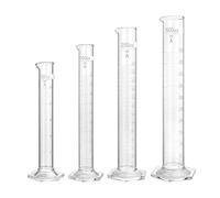 Cylindre de mesure à base hexagonale, capacité 10 ml-2000 ml, verre borosilicate, F08, 1 pièce(F0800501)