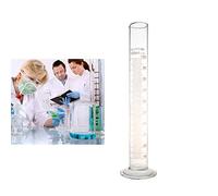 Cylindre de mesure de liquide de 100 ml, outils de mesure pour chimie, cuisine, verre épais, tasses en verre transparent