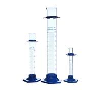 Cylindre de mesure en verre Hexagonal 3 pièces/pack 250mL, cylindre gradué en verre de chimie Borosilicate