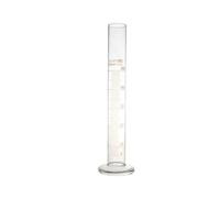 Cylindre de mesure gradué en verre épais avec bec lisse pour laboratoire de chimie