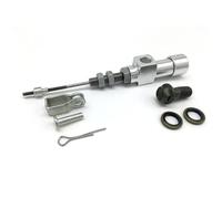 Cylindre de pompe de frein d'embrayage hydraulique de moto à piston de 12,7 mm, système de tige de transfert efficace, adapté au motocross Dir Bike(Silver)