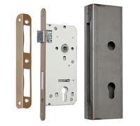 Serrure Encastrée 90/50 de Porte Ecluse Avec Boîte 250 x 80 X 40 MM