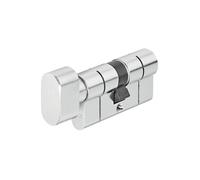 Cylindre de porte D6 50x50mm - ABUS - A bouton - Niveau de sécurité 6 - Blanc - 3 clés