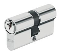 Cylindre de porte de sécurité - ABUS - Modèle E5N40/60 - 40 x 60 mm - Boîtier nickelé - 5 goupilles
