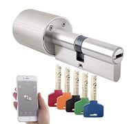 Cylindre de porte électronique avec 5 clés programmables TSZ-570 [VisorTech]