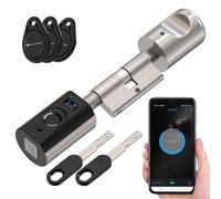 VisorTech Cylindre de porte électronique biométrique connecté TSZ-535