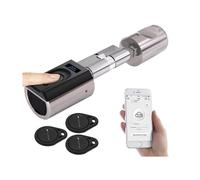 Cylindre de porte électronique connecté avec lecteur dempreinte digitale [VisorTech]