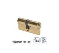 Cylindre de porte GENERIQUE - 70mm (35+35MM) - R15 - 3 clés incluses