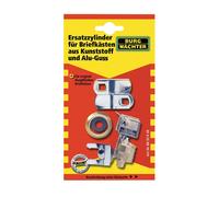 BURG-WÄCHTER Cylindre serrure universel, Cylindre de rechange pour boîtes aux lettres BURG-WÄCHTER, Modèle Point, Cylindre à disque avec 2 clés réversibles, BK 92 Point