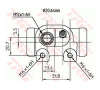 Cylindre de roue TRW BWF127
