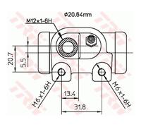 Cylindre de roue TRW BWF129