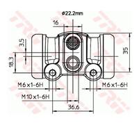 Cylindre de roue TRW BWH302