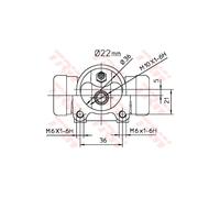 Cylindre de roue TRW BWH392