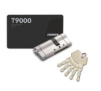 Cylindre de serrure 30 70 mm Serrure à mortaiser double ouverture anti-casse, 5 clés principales et carte de code