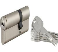 - Cylindre De Serrure 30 X 60 Mm Nickelé - Transit 1 - Dimensions 30X60 - Cylindre Profile - Transit - Profil Européen Laiton Mé