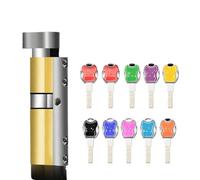 Cylindre de Serrure 30x40,Barillet Serrure Cylindre de serrure de serrure de porte Single Open Anti Pry En acier inoxydable Cylindre 10 clés(100(42.5knob 57.5))