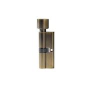 Cylindre de Serrure 30x40,Barillet Serrure Cylindre de serrure porte en alliage Zinc ouvert simple, intérieure, bois à noyau laiton(75-black)