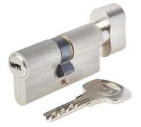 Cylindre de Serrure à Bouton - YALE - YC1000+ - 30x30 mm - 6 Goupilles - Ouverture à Bouton Intérieur - 4 Clés réversibles -