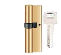 Cylindre de serrure à goupille remplaçable for porte d'entrée universelle et porte de chambre à coucher(Total 80mm-Center)