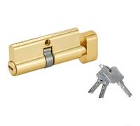 Cylindre de serrure compatible avec 70 80 noyaux de serrure, construction en alliage de zinc et noyau de cuivre, convient pour les portes en bois avec des caractéristiques de sécurité améliorées (R)