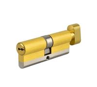 Cylindre de serrure, Cylindre simple face ouverte, barre en acier inoxydable Anti-levier, rainure de serpent en laiton, cylindre à 8 clés, serrure à cylindre)(90mm)