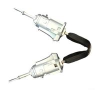 Cylindre de serrure de porte avant gauche pour droite Compatible avec Polo pour serrure d'allumage Bora Pièce de rechange en alliage de zinc laiton argenté OEM 604837167