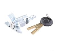 Cylindre de serrure de porte avec 2 clés pour BMW X3 X5 2000-2006, boîtier argenté en matériau robuste, montage facile pour une sécurité accrue du véhicule, pièce de rechange OEM 51217035421