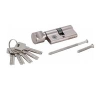 CYLINDRE DE SERRURE DE SECURITE AVEC BOUTON 60 MM 30/30 ET 5 CLES