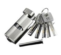 Cylindre de Serrure Débrayable Cylindre de porte antivol, noyau serrure, cylindre en alliage zinc et cuivre(T80-D-30- knob)