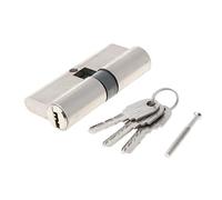 Cylindre de Serrure Débrayable Sécurité de la fenêtre porte verrouillage 60 70 80 90 mm Touche Serrure anti-vol(60mm)