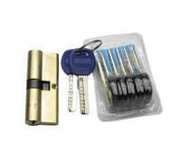 Cylindre de Serrure Débrayable Verrouillage de porte Noyau d'accès à l'ancienne Porte double-cuivre All-cuivre AB serrure universelle Type Cylindre(85mm42.5add42.5)