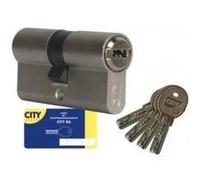 Cylindre de serrure double entrée ISR6 35X35 - ISEO - 6 goupilles - Laiton nickelé