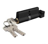 Cylindre de serrure en alliage de zinc avec 6 broches pour portes intérieures en bois, fourni avec 3 clés et vis de fixation pour une installation pratique