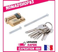 Cylindre de serrure porte de garage 40 mm BGS 85818 avec 5 clés