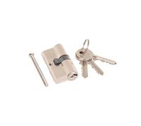 Cylindre de serrure profilé en nickel 25/40 mm