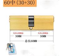 Cylindre de Serrure SéCurité Verrouillage anti-vol 65 70 80 90 115mm Cylindre Entrée de verrou en laiton serrure porte longueur EXTENDIEZ 8 touches(60mmZ(30x30))