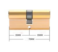 Cylindre de Serrure SéCurité Verrouillage anti-vol 65 70 80 90 115mm Cylindre Entrée de verrou en laiton serrure porte longueur EXTENDIEZ 8 touches(70mmZ(35x35))