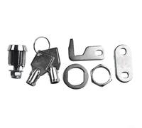 Cylindre de serrure tubulaire à camlock pour boîtes à outils et armoires avec rotation à 90 degrés et 2 clés