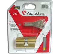 Vachette V5 SYNKRO - Cylindre de Serrure Débrayable 30x30 mm Laiton, 5 Goupilles, Cylindre de sûreté - Porte d'entrée, Portes extérieures, Porte de Service, Portes intérieures, 3 Clés
