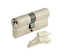 Yale – Cylindre de serrure YC500+ – 40x50 mm, 5 goupilles, 3 clés, nickelé