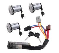 Cylindre De Serrures De Porte Avant Et Arrière Voiture Interrupteur D'allumage Compatible Avec Citroen Pour Berlingo 1996-2007 Pour Xsara 1997-2005 96244156 direction contacteur