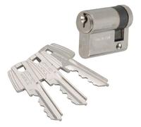 Cylindre de sûreté TESA TE5 demi-cylindre nickelé 40mm (10x30) - 5 goupilles - Marque TESA