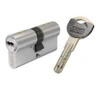 Cylindre de Sureté TK6 3 clés incopiables double brevet Nickelé 40X40 - AK6354040N