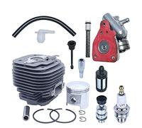 Cylindre de tronçonneuse 58 mm Compatible avec Les Kits carburateur à Piston 070 090, Filtre Huile et Ligne 1106 020 1211